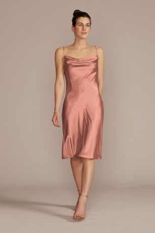 Celebrate DB Studio Midi Charmeuse Slip Dress